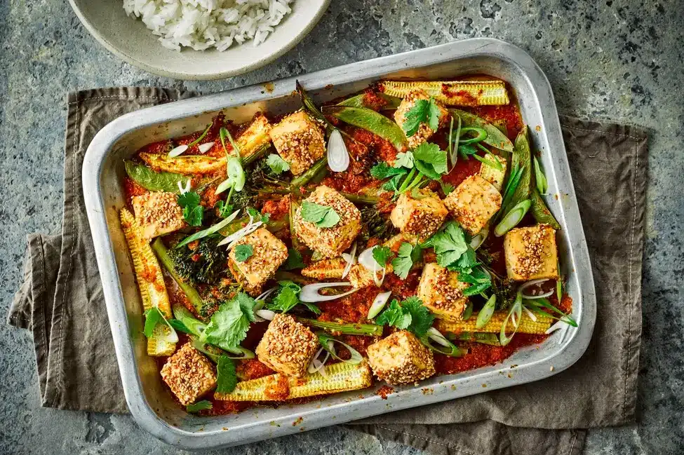 Tofu is a great plant-based protein source